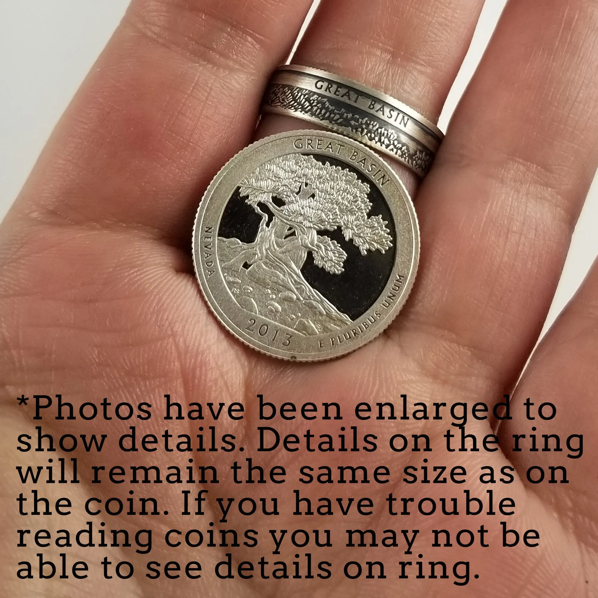 99.9% Fine Silver San Antonio Missions National Park Quarter Ring