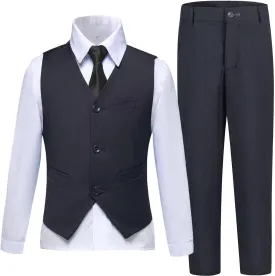 Boys Suit Kids Suits Tuxedo for Boys Toddler Vest Pants Set Ring Bearer Outfit Dress Clothes