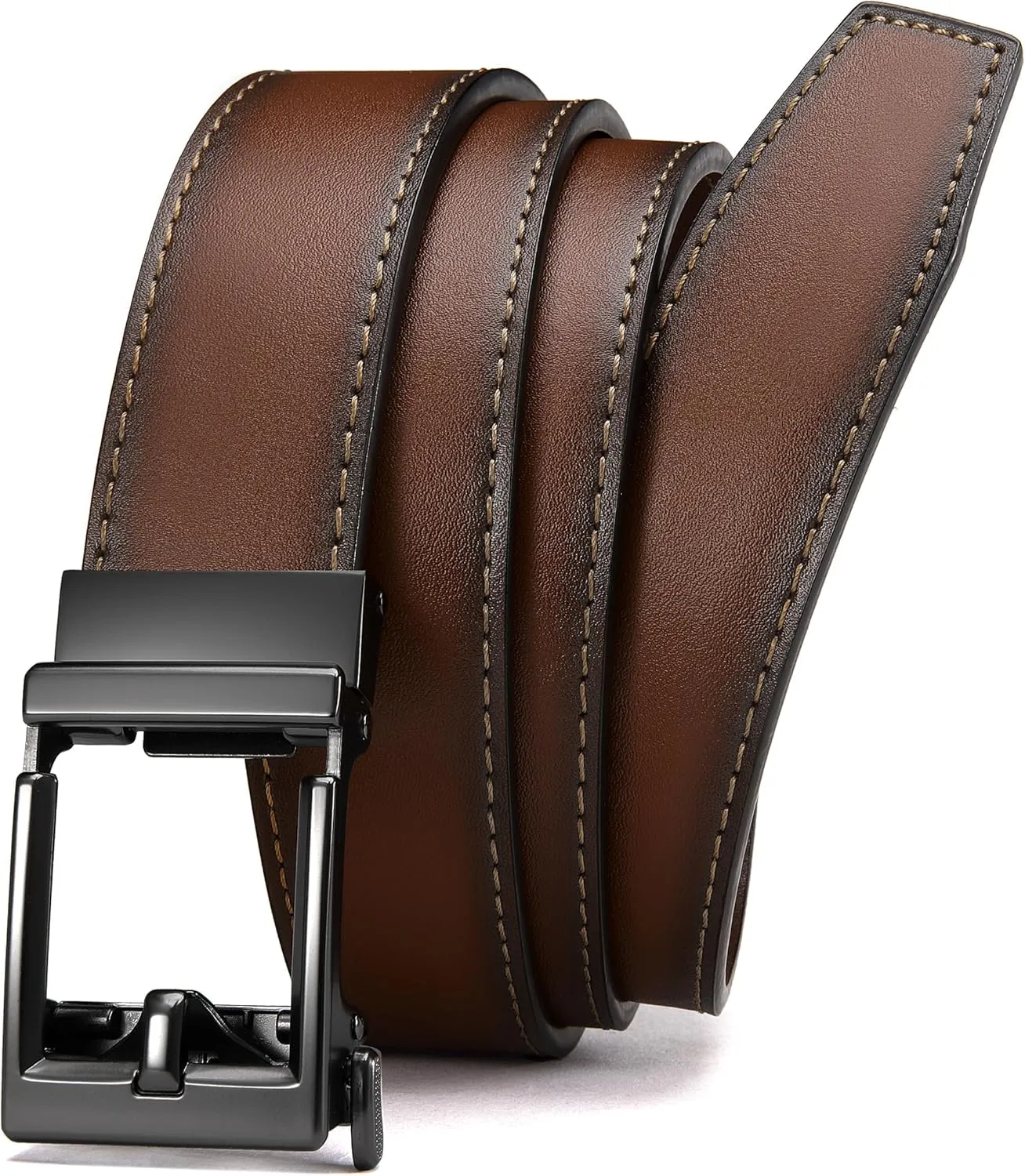CHAOREN Leather Ratchet Belt Men - Mens Belts Casual Accessories for Every Occasion (35mm)