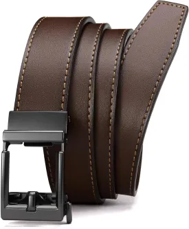 CHAOREN Leather Ratchet Belt Men - Mens Belts Casual Accessories for Every Occasion (35mm)