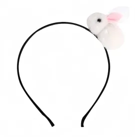 Easter Headbands Bunny Hair Bands for Women Girls Kids, Cute White Rabbit Pink Ears Hair Accessories Easter Day Decoration Headdress Party Supplies Gift Hair Hoop 1 Pcs