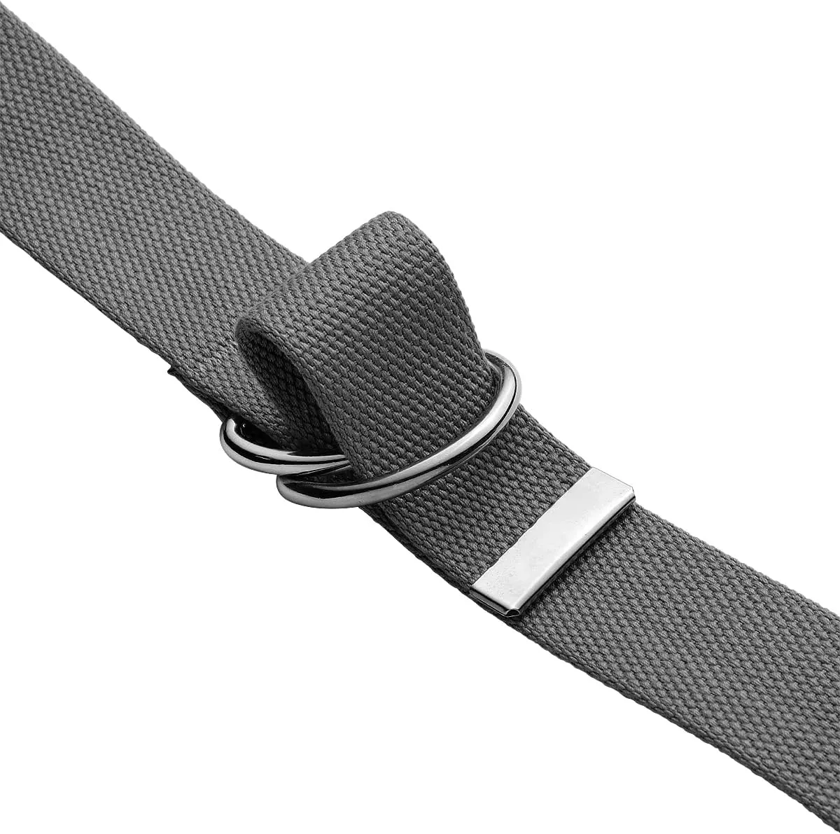 Falari Canvas Web Belt Metal Double D Ring Buckle for Men Women Casual Cloth Military Style Belt 1 1/2" Wide