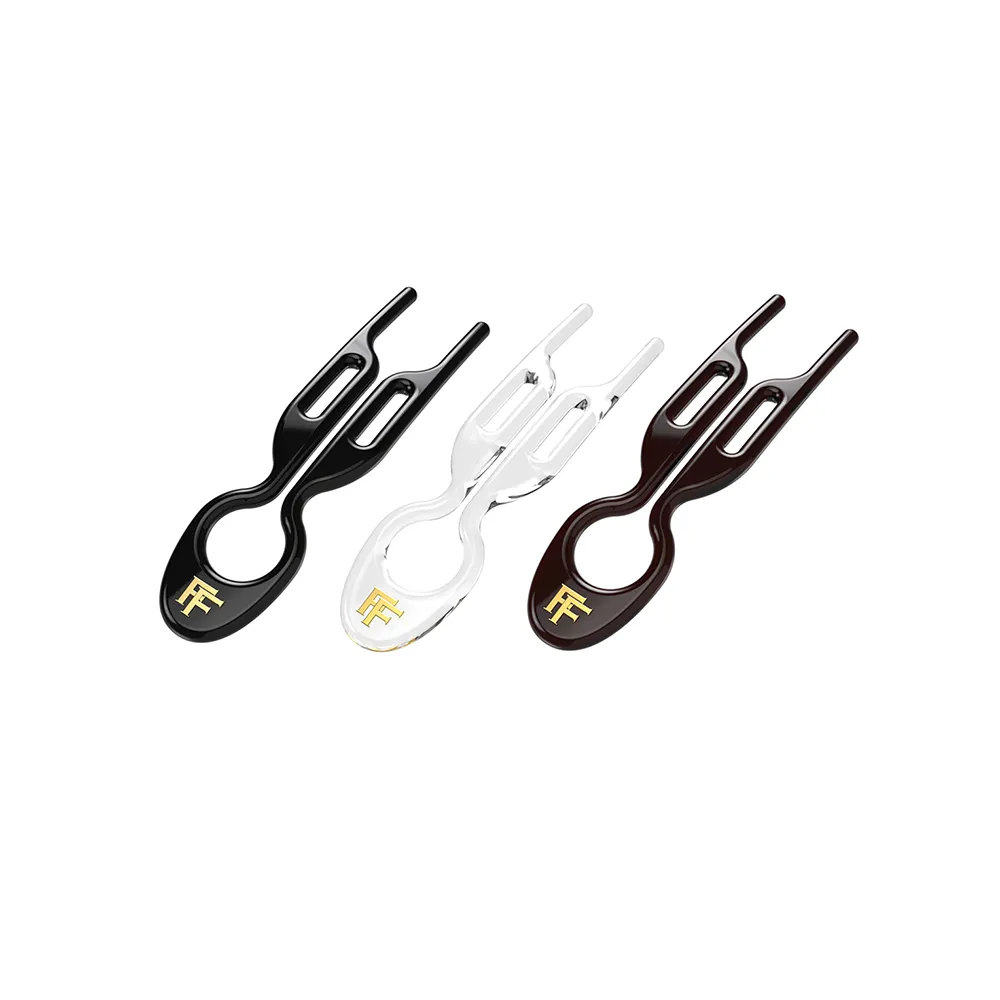 Fiona Franchimon - No. 1 Hairpin New York Collection - Black, Transparent and Brown (3 per box)