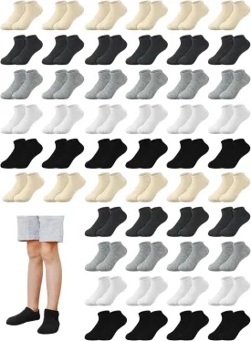 Giegxin 50 Pairs Small Socks Bulk Little Socks Low Cut Ankle Mini Anklet Hose Soft Cotton Small Hose