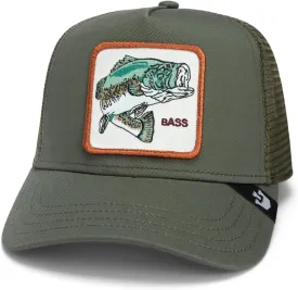 Goorin Bros. Core Combo Trucker Hat for Men and Women, Olive (Gone Fishin'), One Size