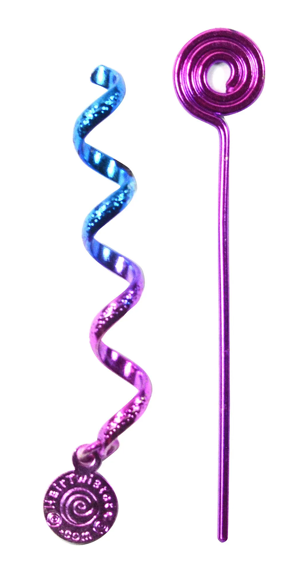 Hair Twister Purple Rainbow - 2" Mini Hair Wrap