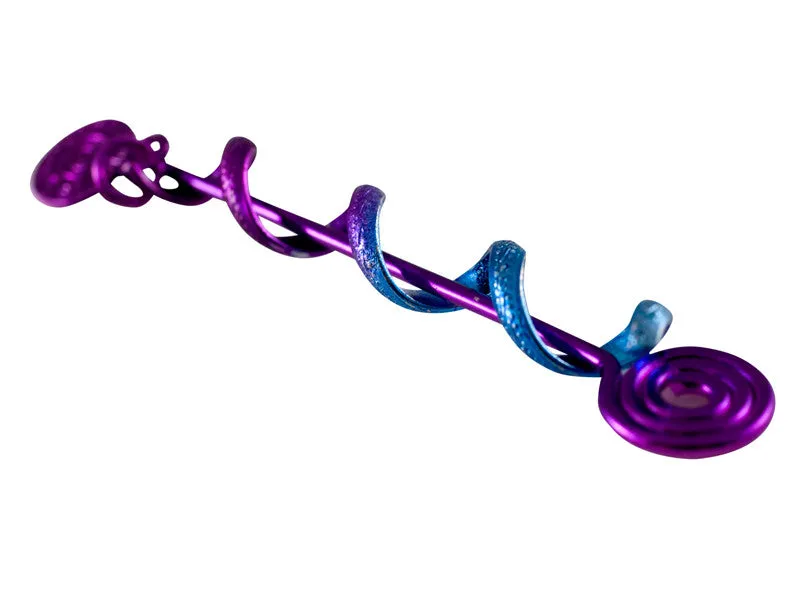 Hair Twister Purple Rainbow - 2" Mini Hair Wrap