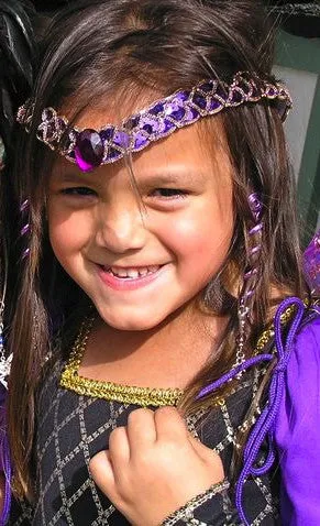 Hair Twister Purple Rainbow - 2" Mini Hair Wrap
