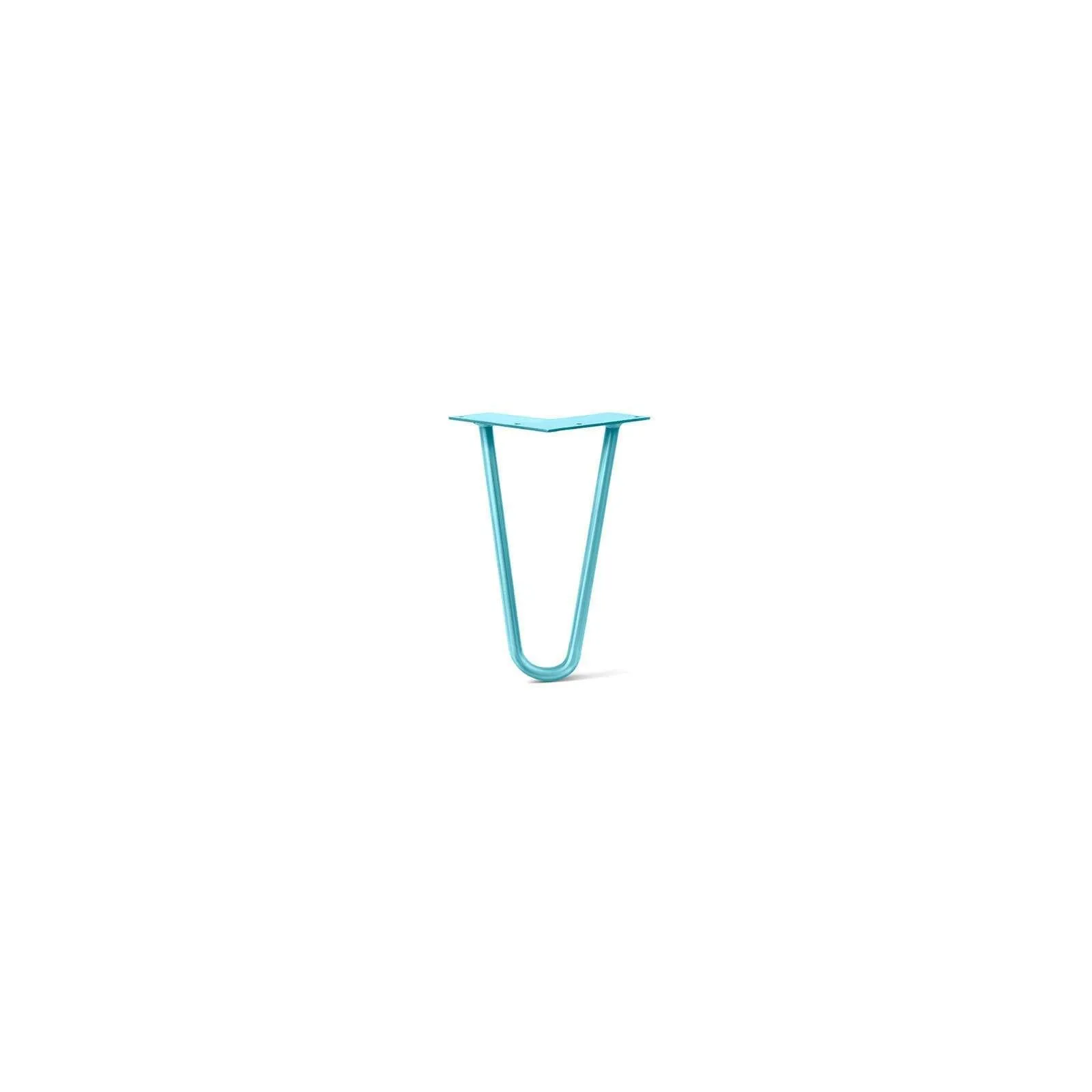 Hairpin Leg (Sold Separately), 2-Rod Design - Teal Powder Coated Finish