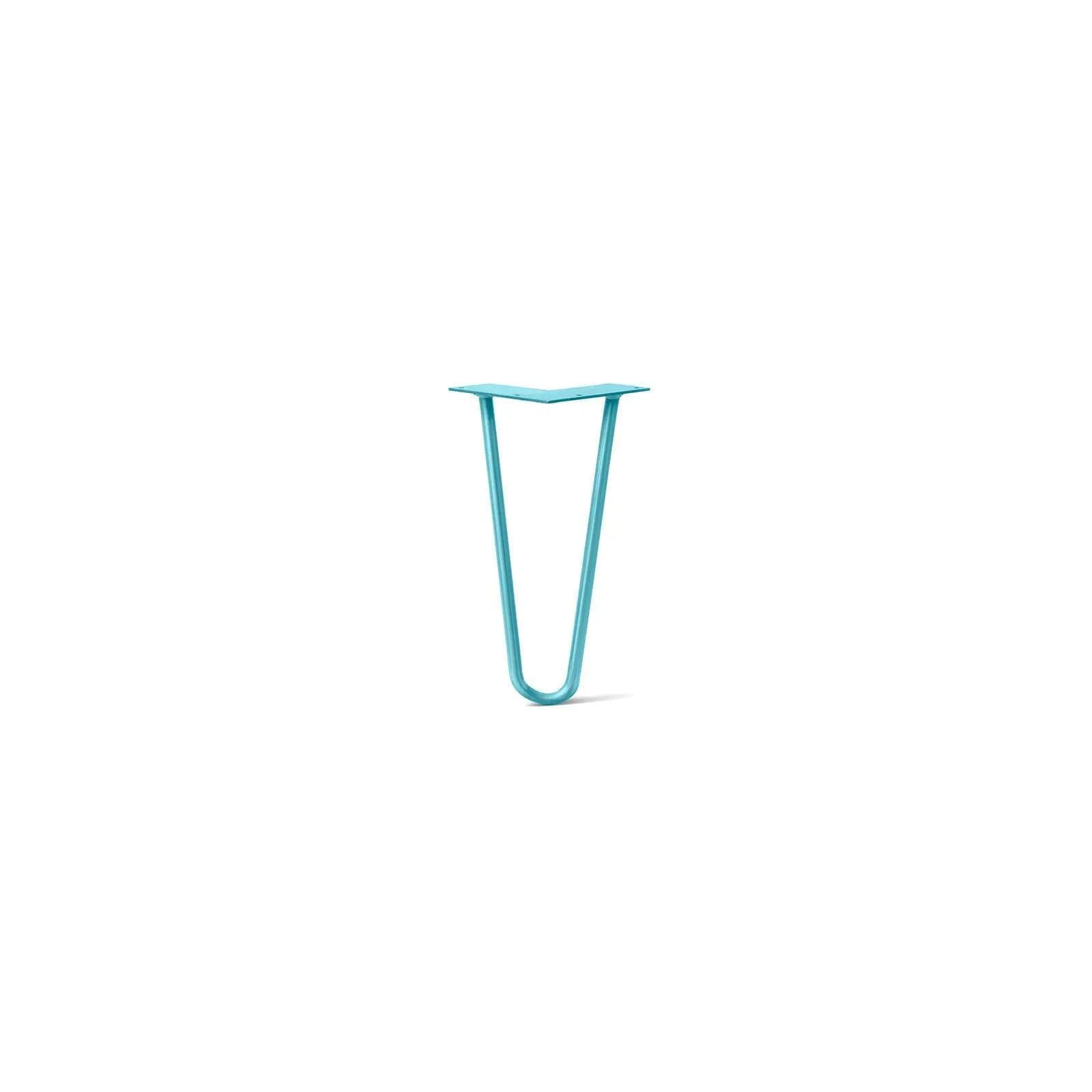 Hairpin Leg (Sold Separately), 2-Rod Design - Teal Powder Coated Finish