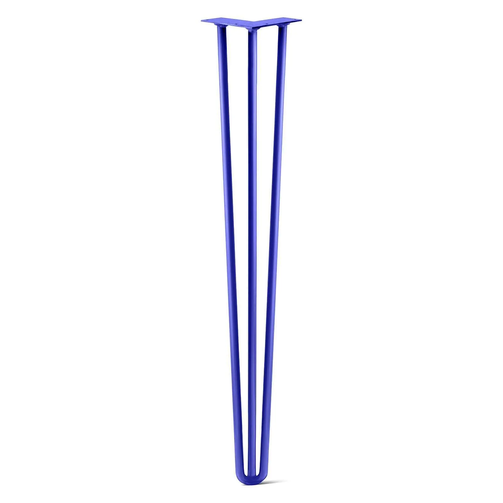 Hairpin Leg (Sold Separately), 3-Rod Design - Blue Powder Coated Finish