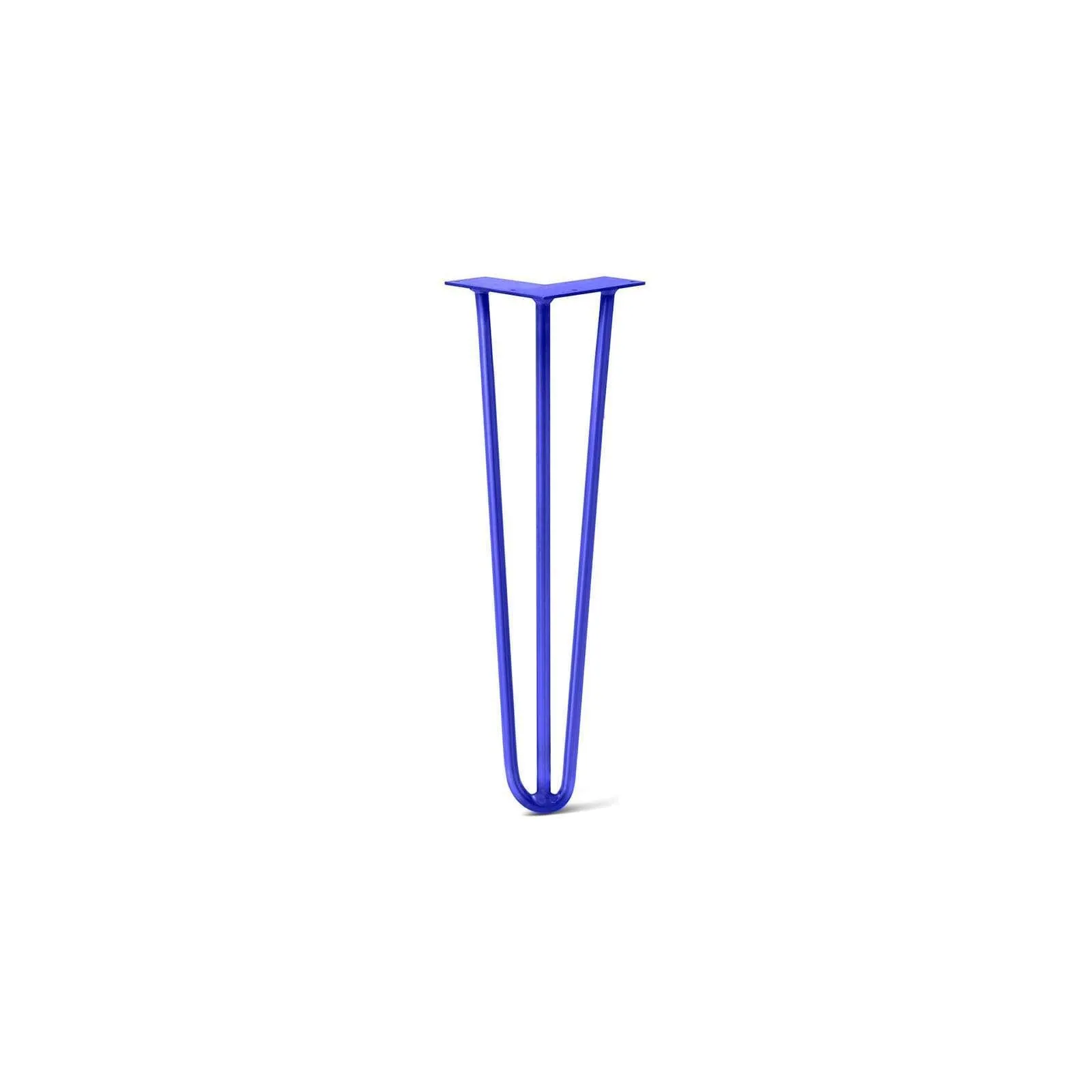 Hairpin Leg (Sold Separately), 3-Rod Design - Blue Powder Coated Finish