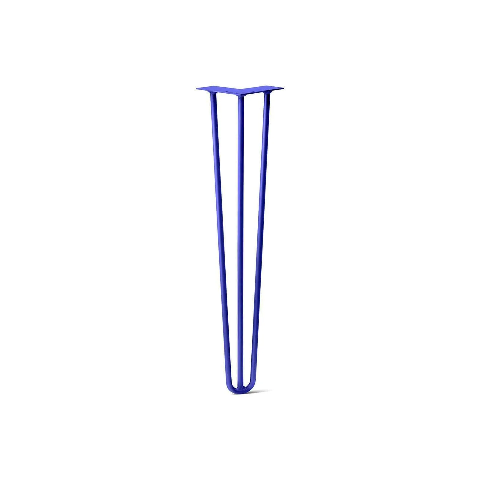 Hairpin Leg (Sold Separately), 3-Rod Design - Blue Powder Coated Finish
