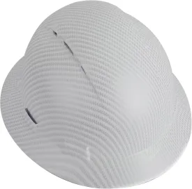 HDPE Full Brim Hard Hat, Construction Safety Helmet with Vented Holes, 6 Point Adjustable Ratchet Suspension, Meets ANSI/ISEA Z89.1, Water Transfer Printing