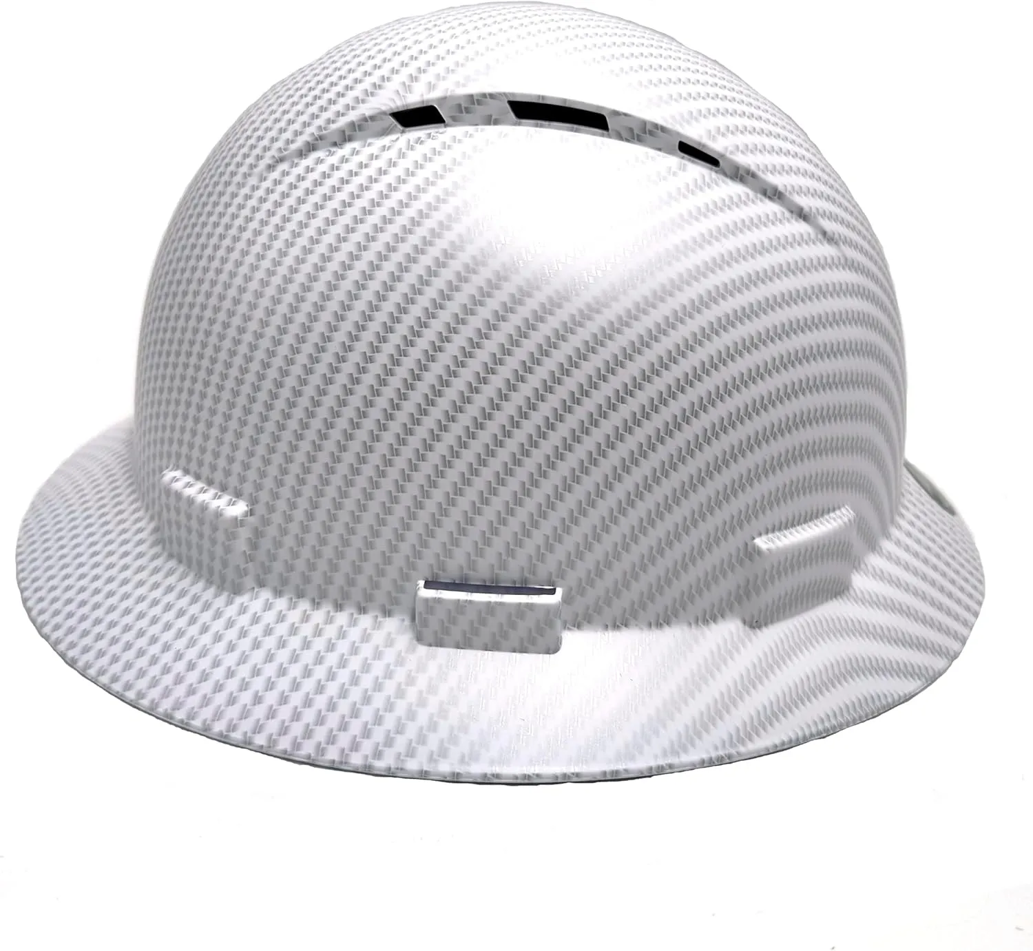 HDPE Full Brim Hard Hat, Construction Safety Helmet with Vented Holes, 6 Point Adjustable Ratchet Suspension, Meets ANSI/ISEA Z89.1, Water Transfer Printing