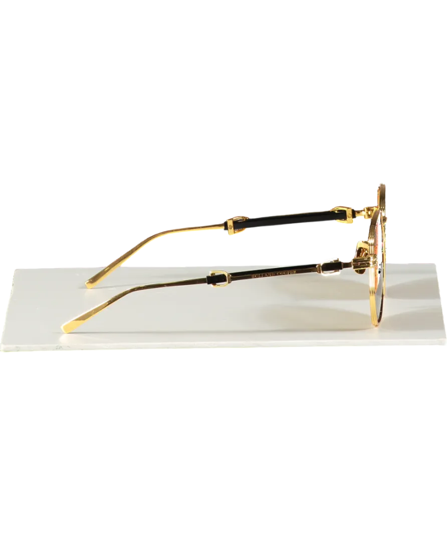 Holland Cooper Monaco Sunglasses Gold / Black In Case One Size
