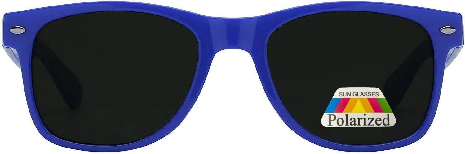 Kids Polarized Sunglasses - UV Protected, Anti-Glare Rectangle Sunglasses for Toddlers, Boys & Girls