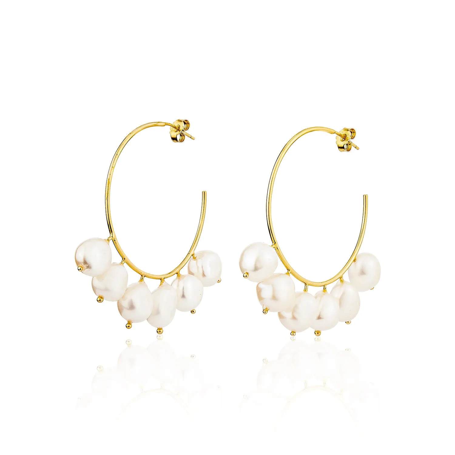 Meri Hoop Earrings - Gold