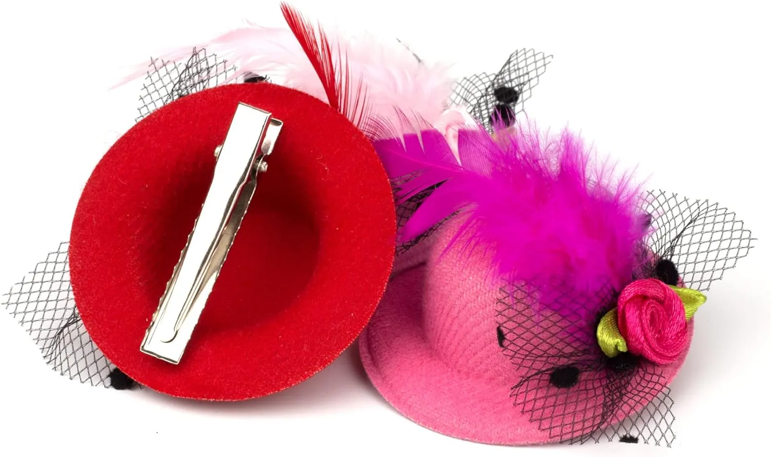 Mini Top Hat Hair Clips Tea Party Clip Fascinator Tiny Small Hats Decorations Hair Accessories