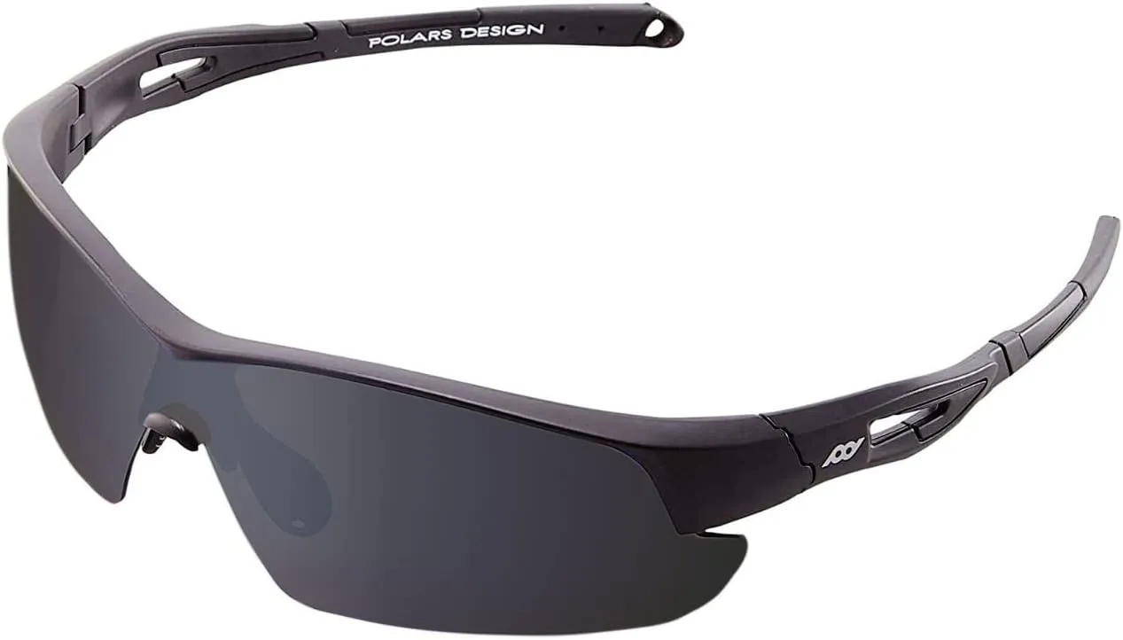 Outdoor Sports Polarized wrap around Cycling Sunglasses for Men & Women TR90 Frame UV Protection for fishing