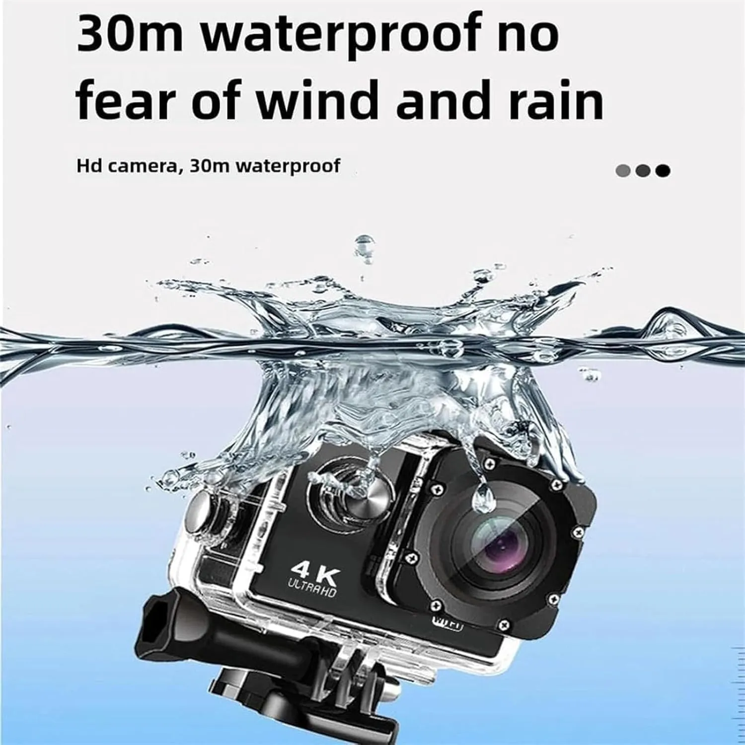 Roamix Vision  4k, Roamix Vision Camera, Roamixs Vision  4k Camera, HD Waterproof Outdoor Underwater Cameras, 4K WiFi Diving Sports Cameras,Record Every Moment of Life (Blue,64G)