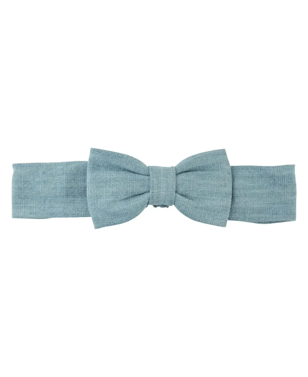 RuffleButts Baby/Toddler Girls Light Wash Denim Headband - 0-24m