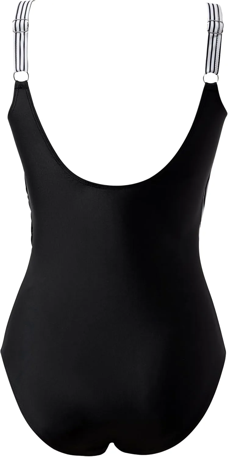 RXRXCOCO Womens One Piece Swimsuits Tummy Control Ruched Criss Cross Bathing Suits V Neck Slimming Swimwear