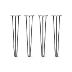 Set of 4 Hairpin Legs, 3-Rod Design