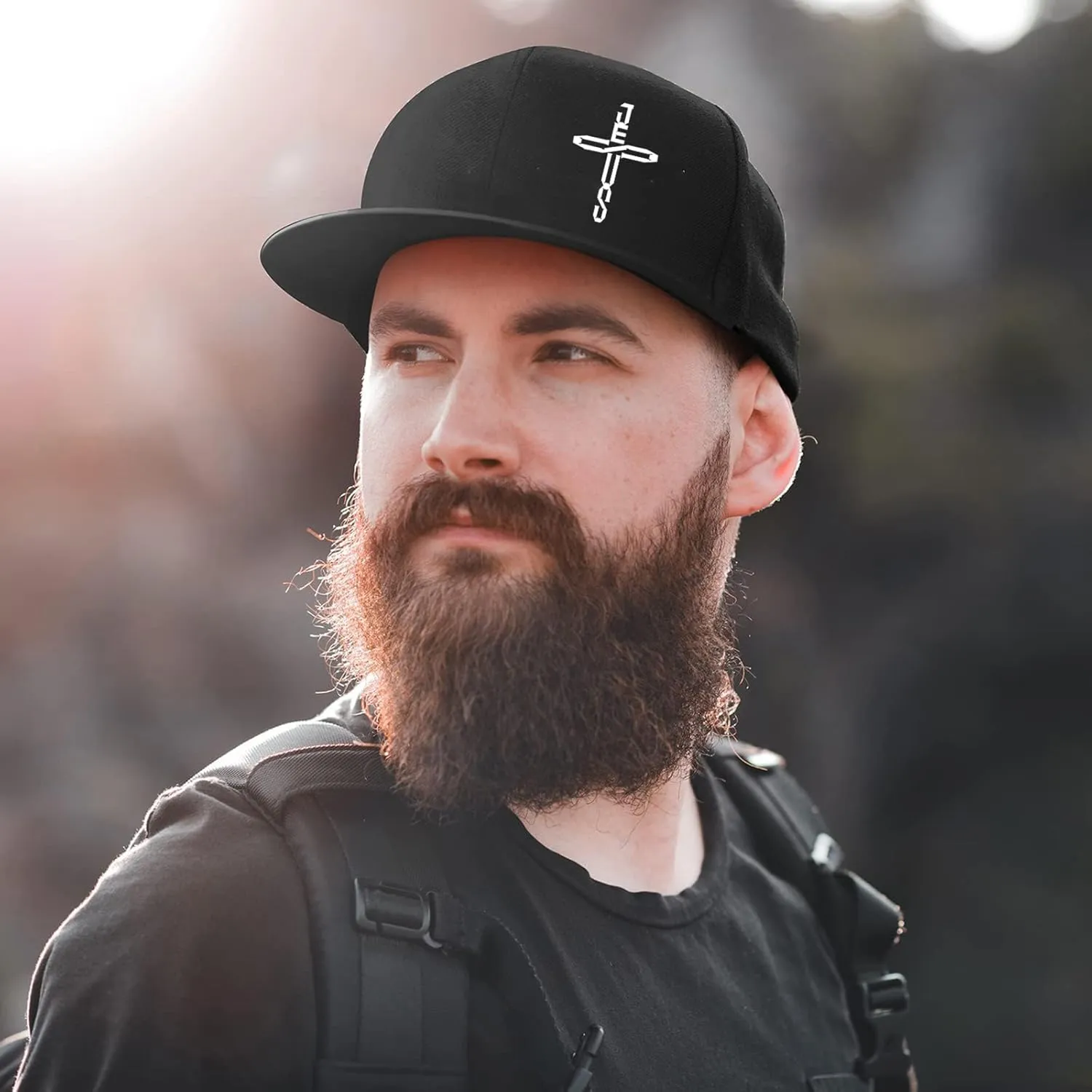 Snapback Flat Bill Fitted Hats for Men - Skateboard Accessories