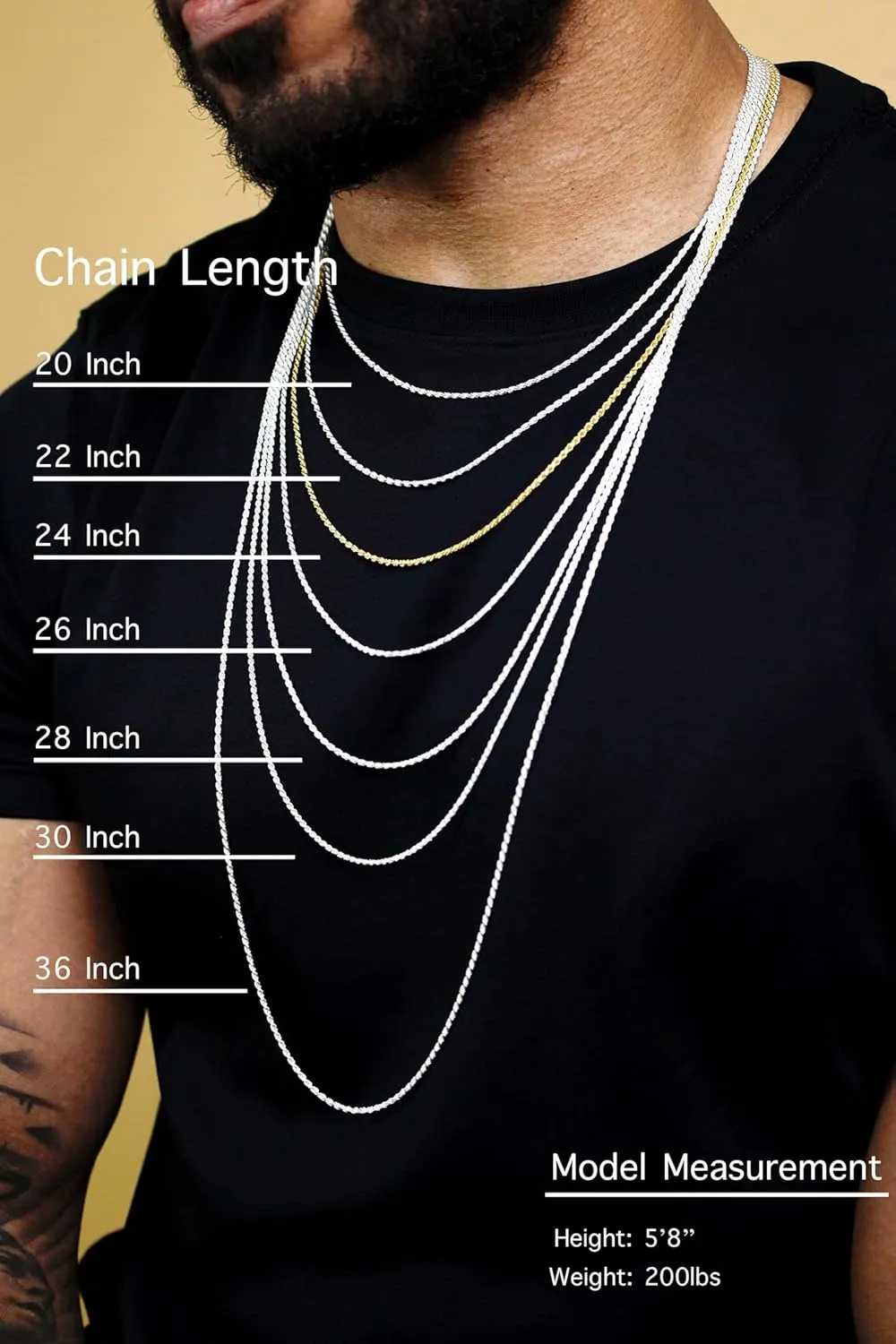Stainless Steel Military Ball Bead Chain 2mm 3mm 4mm 6mm Dog Tag Link Pallini Necklace