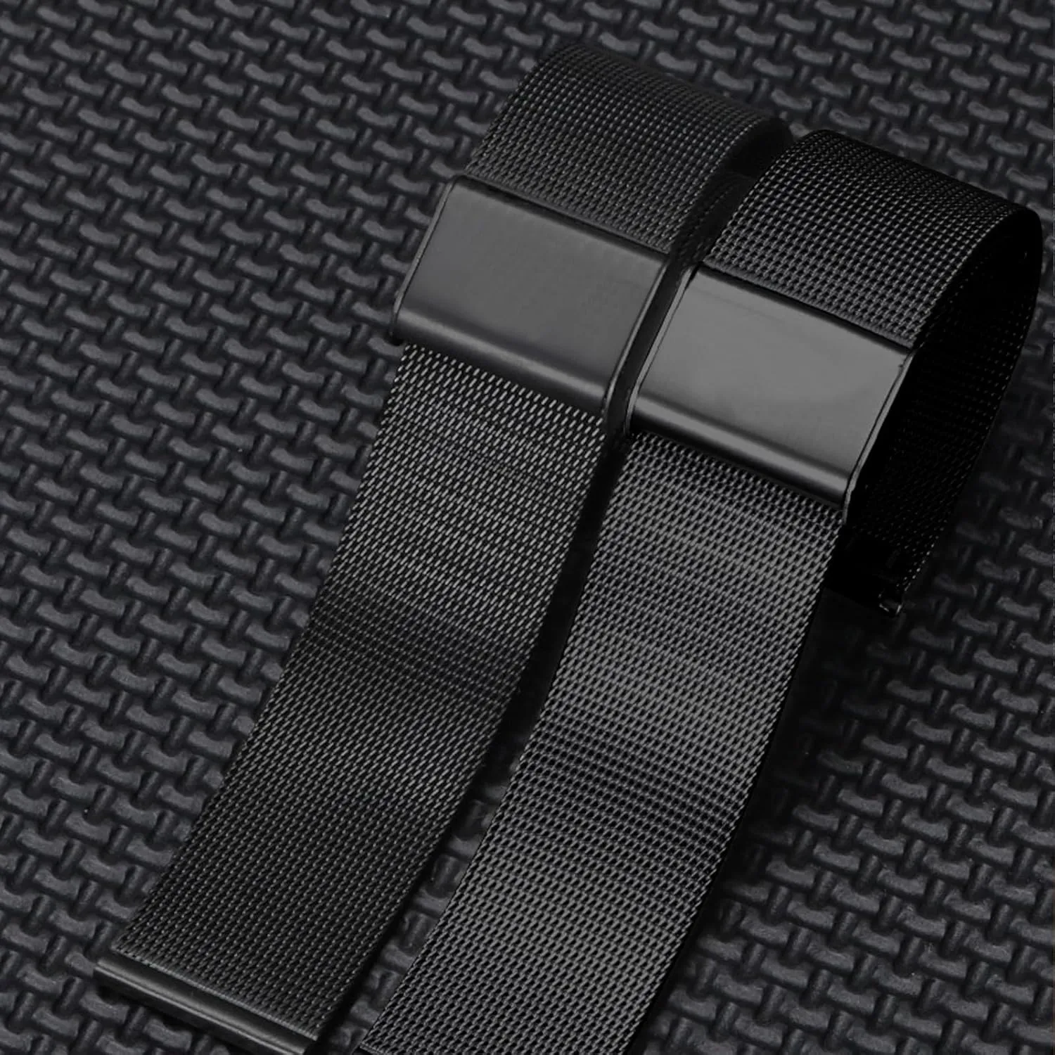 TStrap Mesh Watch Band Metal - Black Quick Release Watch Bands for Men Women - Stainless Steel Smart Watches Strap Bracelet Replacement - 10mm 12mm 14mm 16mm 18mm 20mm 22mm